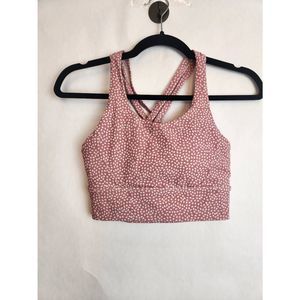 Buff Bunny Sports Bra Pink Dots Size Small